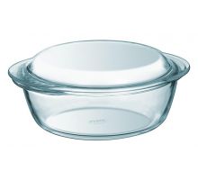 Кастрюля для запекания Pyrex Essentials Ø18см (1.1л) с крышкой, жаропрочное стекло