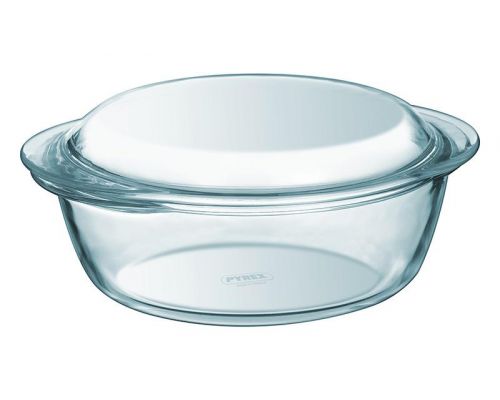 Кастрюля для запекания Pyrex Essentials Ø18см (1.1л) с крышкой, жаропрочное стекло Кастрюля для запекания Pyrex Essentials Ø18см (1.1л) с крышкой, жаропрочное стекло