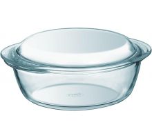 Кастрюля для запекания Pyrex Essentials Ø23см (2.2л) с крышкой, жаропрочное стекло