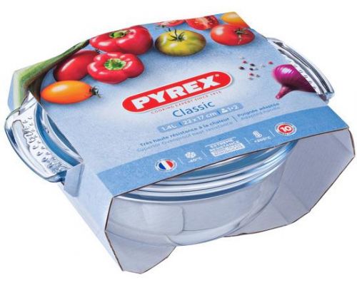 Кастрюля Pyrex Classic Easy Grip 3.5л, жаропрочное стекло Кастрюля Pyrex Classic Easy Grip 3.5л, жаропрочное стекло