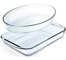 Набор 2 формы для выпечки Pyrex Essentials 30х21см, 35х23см, жаропрочное стекло