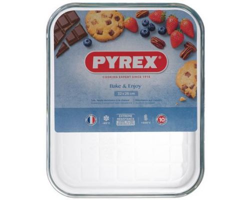 Противень Pyrex Bake&Enjoy 32х26см, жаропрочное стекло Противень Pyrex Bake&Enjoy 32х26см, жаропрочное стекло
