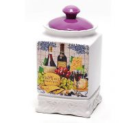 Банка Cheese&Wine 1000мл с крышкой для сыпучих продуктов