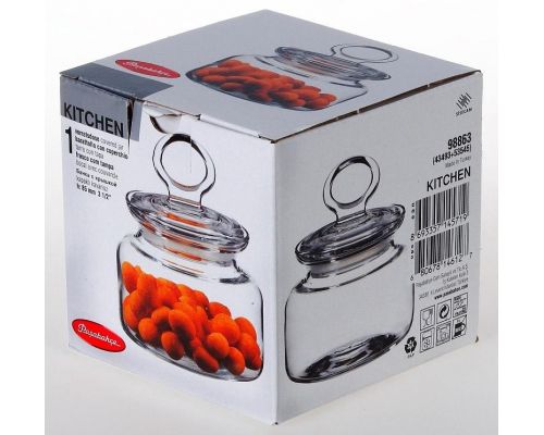 Банка для продуктов Kitchen 614мл со стеклянной крышкой Банка для продуктов Kitchen 614мл со стеклянной крышкой
