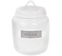 Банка фарфоровая Necollie "Sugar" 1500мл, белая