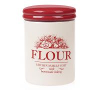 Банка керамическая "Английский Шиповник FLOUR" 630мл для сыпучих продуктов