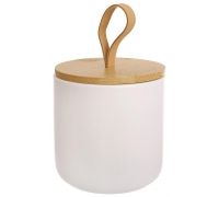 Банка керамическая Ceram-Bamboo 550мл с бамбуковой крышкой