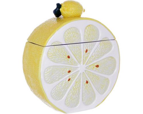 Банка керамическая "Lemon" 1700мл, для сыпучих продуктов, Спелый лимон