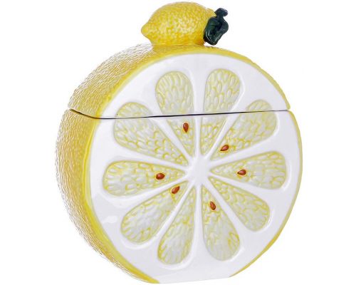 Банка керамическая "Lemon" 900мл, для сыпучих продуктов, Спелый лимон