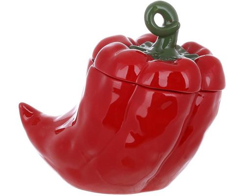 Банка керамическая "Pepper" 1000мл, для сыпучих продуктов, Красный перец