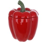 Банка керамическая "Pepper" 1200мл, для сыпучих продуктов, красный перец