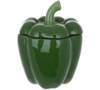Банка керамическая "Pepper" 1200мл, для сыпучих продуктов, зеленый перец