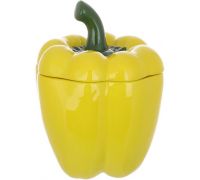 Банка керамическая "Pepper" 1200мл, для сыпучих продуктов, желтый перец