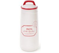 Банка керамическая Red&Blue PASTA 1400мл, красная для хранения спагетти, пасты