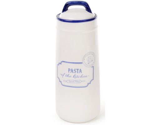 Банка керамическая Red&Blue PASTA 1400мл, синяя для хранения спагетти, пасты Банка керамическая Red&Blue PASTA 1400мл, синяя для хранения спагетти, пасты