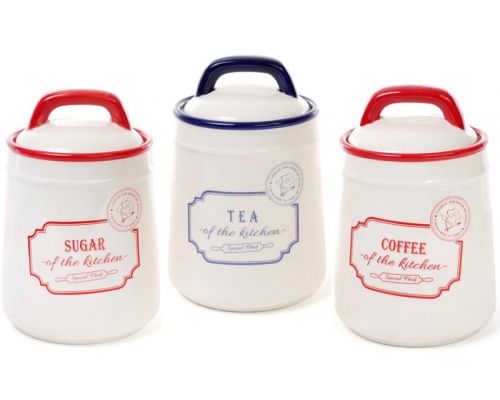 Банка керамическая Red&Blue TEA 800мл, синяя Банка керамическая Red&Blue TEA 800мл, синяя