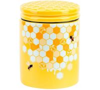 Банка керамическая "Sweet Honey" 650мл для сыпучих продуктов, желтый