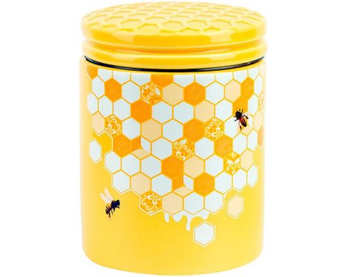 Банка керамическая "Sweet Honey" 650мл для сыпучих продуктов, желтый Банка керамическая "Sweet Honey" 650мл для сыпучих продуктов, желтый