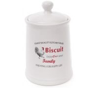 Банка керамическая "Тоскана" Family BISCUIT 1.75л для хранения сыпучих продуктов