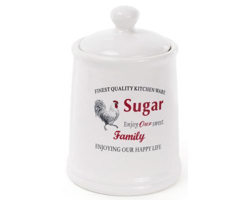Банка керамическая "Тоскана" Family SUGAR 800мл для хранения сыпучих продуктов Банка керамическая "Тоскана" Family SUGAR 800мл для хранения сыпучих продуктов