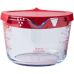 Мерная кружка Pyrex Classic с крышкой 1000мл стеклянная