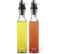 Набор 2 стеклянные бутылки Fissman Clear для масла и уксуса 2х250мл, крышка с дозатором