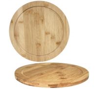Доска разделочная "Bamboo" круглая Ø30см, бамбуковая
