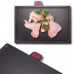 Комплект 4 разделочные доски Kamille 29x23x0.6см на компактной подставке, твердый пластик