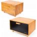 Хлібниця Kamille Black&Wood бамбукова 36х26х23см зі сталевою кришкою