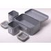 Хлебница Kamille Breadbasket Steel 30х19.5см и 2 емкости для хранения