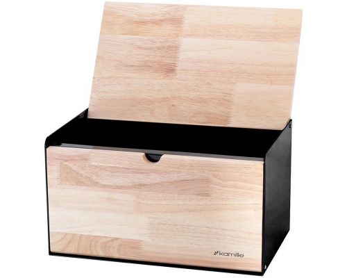 Хлебница Kamille Breadbasket Steel&Bamboo 35.5х21.5х19.5см из нержавеющей стали Хлебница Kamille Breadbasket Steel&Bamboo 35.5х21.5х19.5см из нержавеющей стали