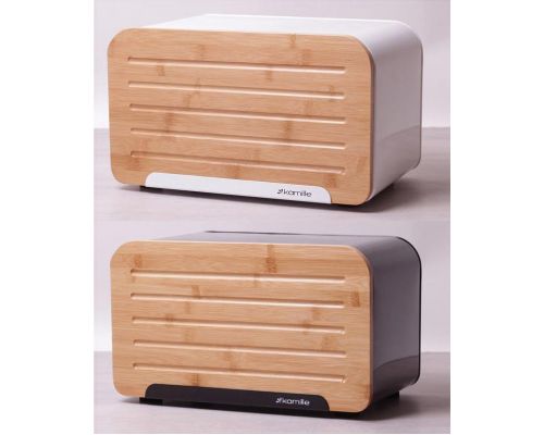 Хлібниця Kamille Breadbasket Steel&Bamboo 35х20см з нержавіючої сталі Хлібниця Kamille Breadbasket Steel&Bamboo 35х20см з нержавіючої сталі