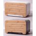 Хлібниця Kamille Breadbasket Steel&Bamboo 35х20см з нержавіючої сталі