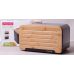 Хлібниця Kamille Breadbasket Steel&Bamboo 35х20см з нержавіючої сталі