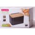 Хлібниця Kamille Breadbasket Steel&Bamboo 35х20см з нержавіючої сталі