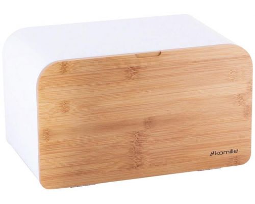 Хлебница Kamille Breadbasket Steel&Bamboo 35х21х21см из нержавеющей стали Хлебница Kamille Breadbasket Steel&Bamboo 35х21х21см из нержавеющей стали