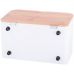 Хлебница Kamille Breadbasket Steel&Bamboo 35х21х21см из нержавеющей стали