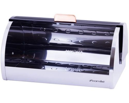 Хлебница Kamille Breadbasket Steel&Plastic 38.5х25.5х18.5см из нержавеющей стали с пластиковой крышкой Хлебница Kamille Breadbasket Steel&Plastic 38.5х25.5х18.5см из нержавеющей стали с пластиковой крышкой