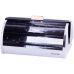 Хлебница Kamille Breadbasket Steel&Plastic 38.5х25.5х18.5см из нержавеющей стали с пластиковой крышкой