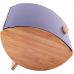 Хлебница Kamille Breadbasket Wooden 35х25х16см бамбуковая с набором емкостей для крупы (черные)