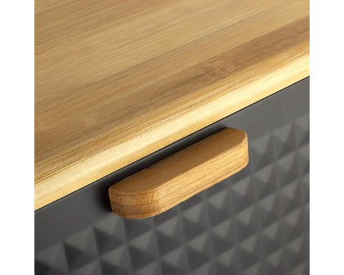 Хлебница Ofenbach Breadbox 35.5х21.5х19.5см, нержавеющая сталь, черный Хлебница Ofenbach Breadbox 35.5х21.5х19.5см, нержавеющая сталь, черный