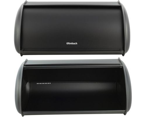 Хлебница Ofenbach Breadbox 43.5х27х18см, нержавеющая сталь, черный матовый