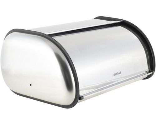 Хлебница Ofenbach Breadbox 43.5х27х18см, нержавеющая сталь, серебро
