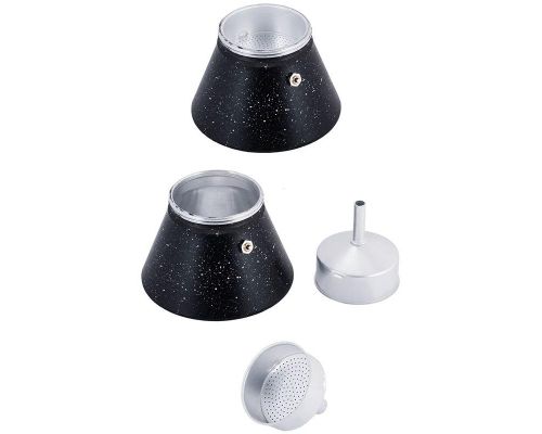 Кофеварка гейзерная Kamille Andel Black 450мл на 9 чашек Кофеварка гейзерная Kamille Andel Black 450мл на 9 чашек