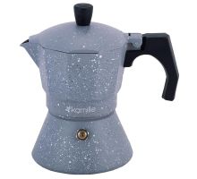 Кофеварка гейзерная Kamille Andel Grey 150мл на 3 чашки
