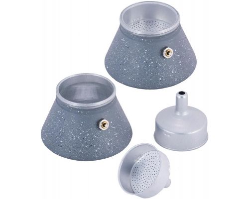 Кофеварка гейзерная Kamille Andel Grey 150мл на 3 чашки Кофеварка гейзерная Kamille Andel Grey 150мл на 3 чашки