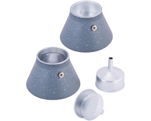 Кофеварка гейзерная Kamille Andel Grey 300мл на 6 чашек Кофеварка гейзерная Kamille Andel Grey 300мл на 6 чашек