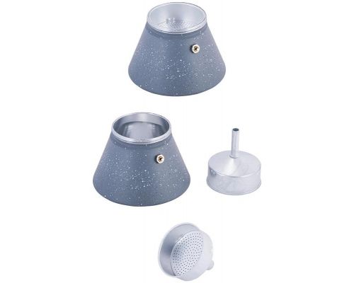 Кофеварка гейзерная Kamille Andel Grey 450мл на 9 чашек Кофеварка гейзерная Kamille Andel Grey 450мл на 9 чашек