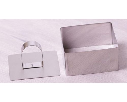 Форма Kamille для выкладки гарнира с прессом 8х8х4.5см квадратная Форма Kamille для выкладки гарнира с прессом 8х8х4.5см квадратная