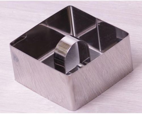 Форма Kamille для выкладки гарнира с прессом 8х8х4.5см квадратная Форма Kamille для выкладки гарнира с прессом 8х8х4.5см квадратная